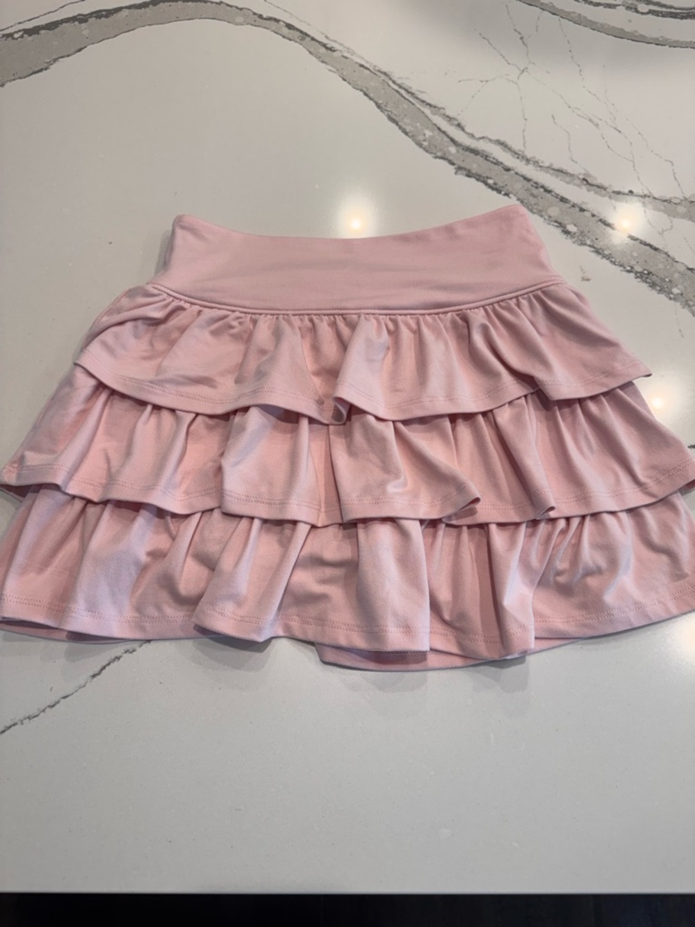 Abercrombie Kids Girls Pink Tiered Ruffle YPB Skort Size 9/10